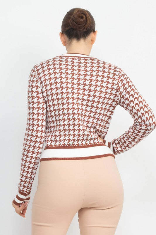 Houndstooth sweater