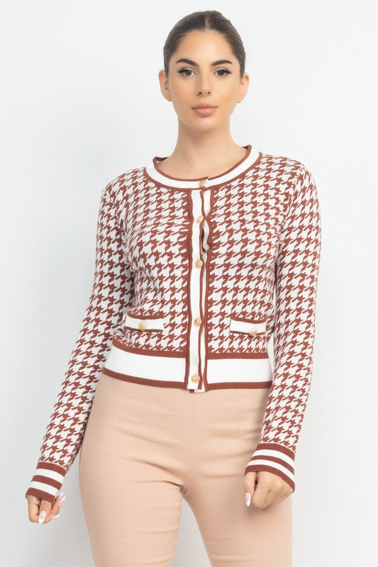 Houndstooth sweater