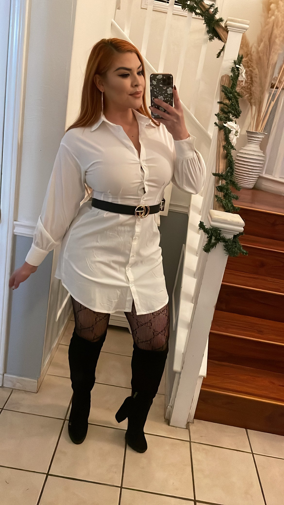 Longsleeve shirt dress