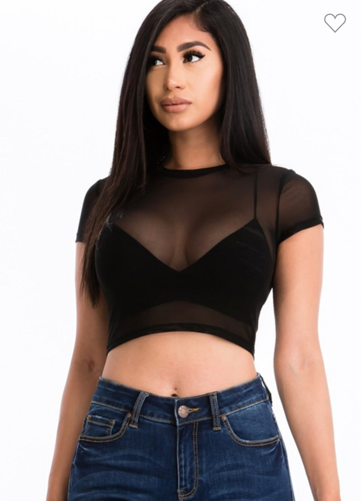 Sheer Mesh Top