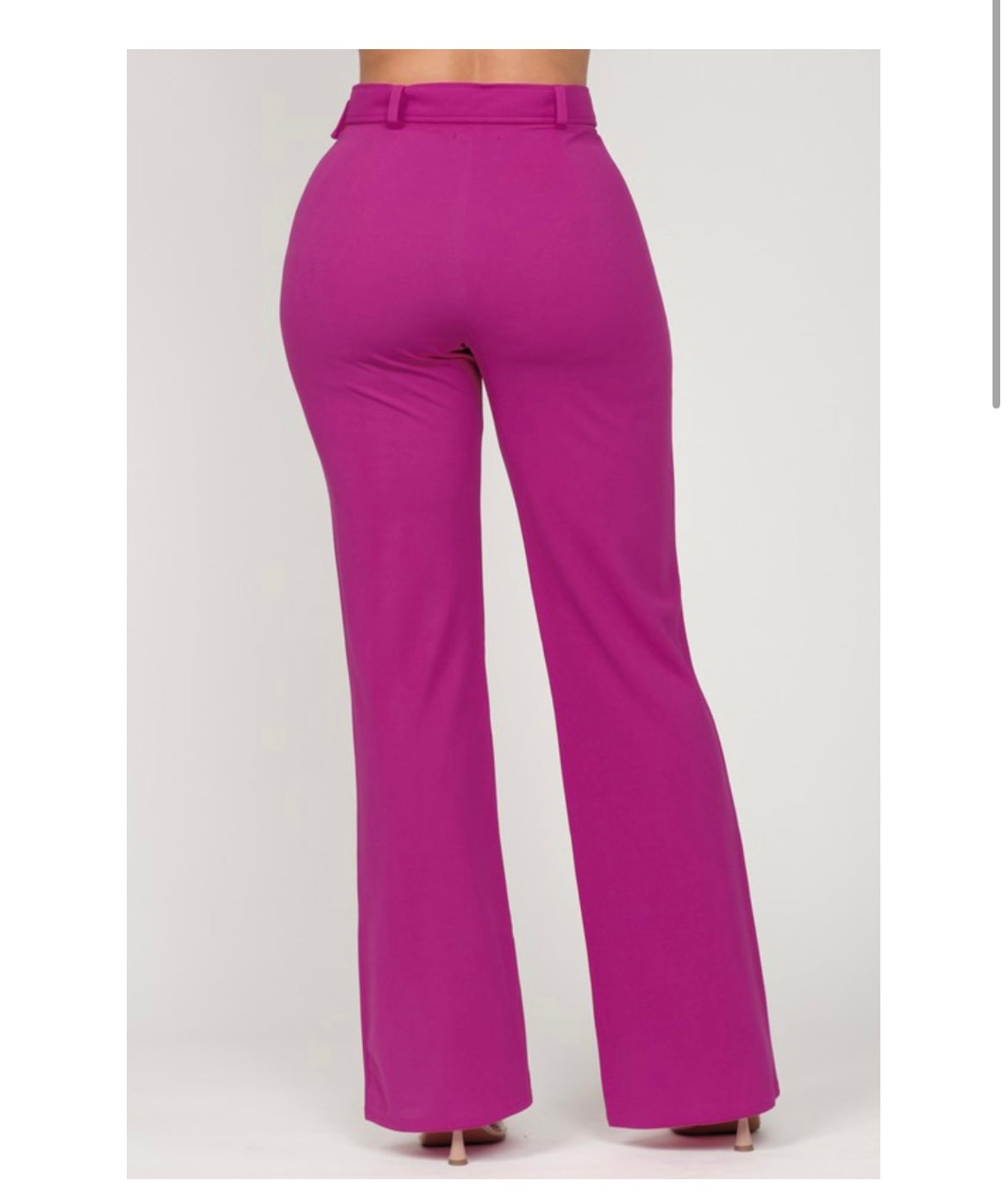 Dressy Flare Trouser -Fuschia