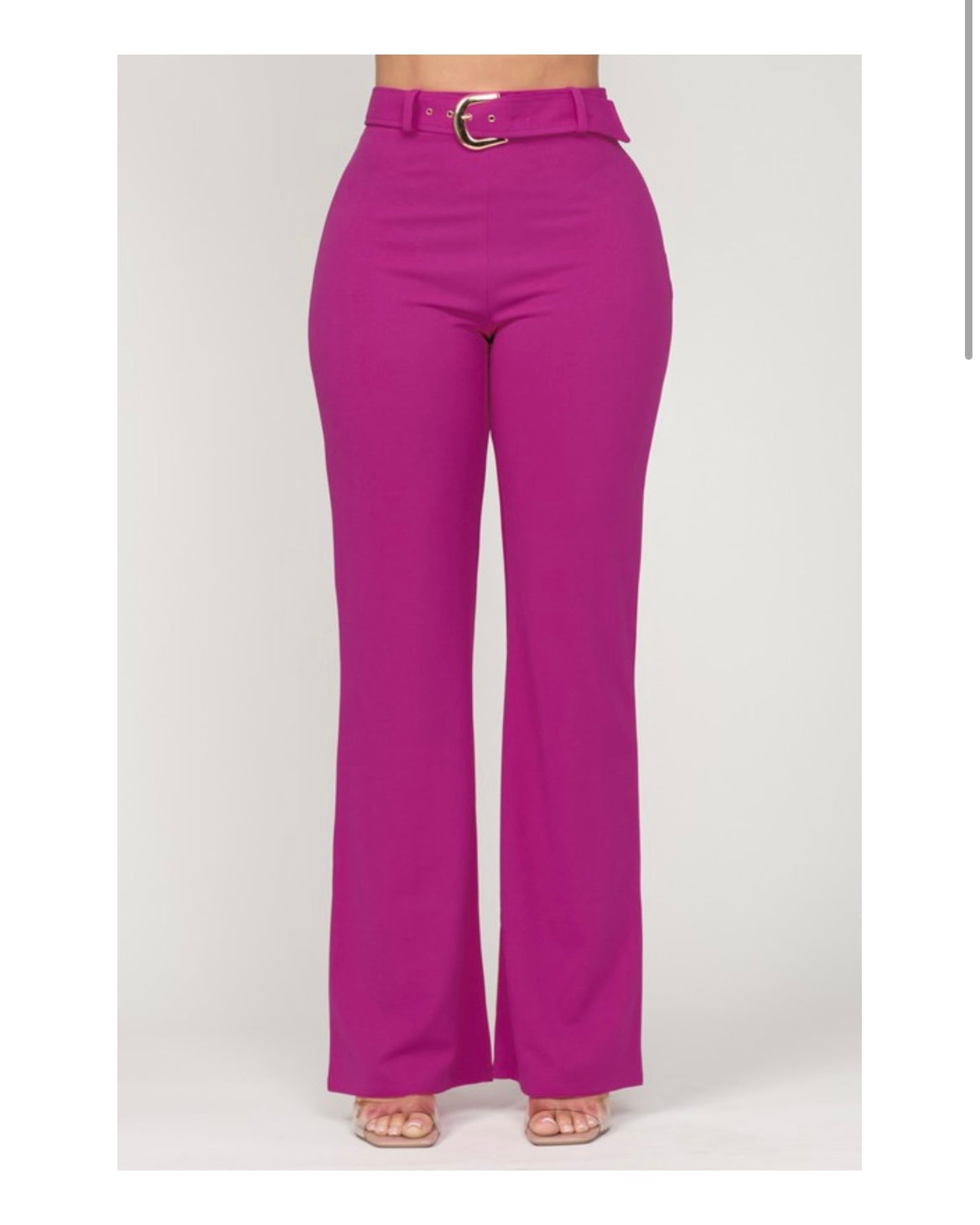 Dressy Flare Trouser -Fuschia