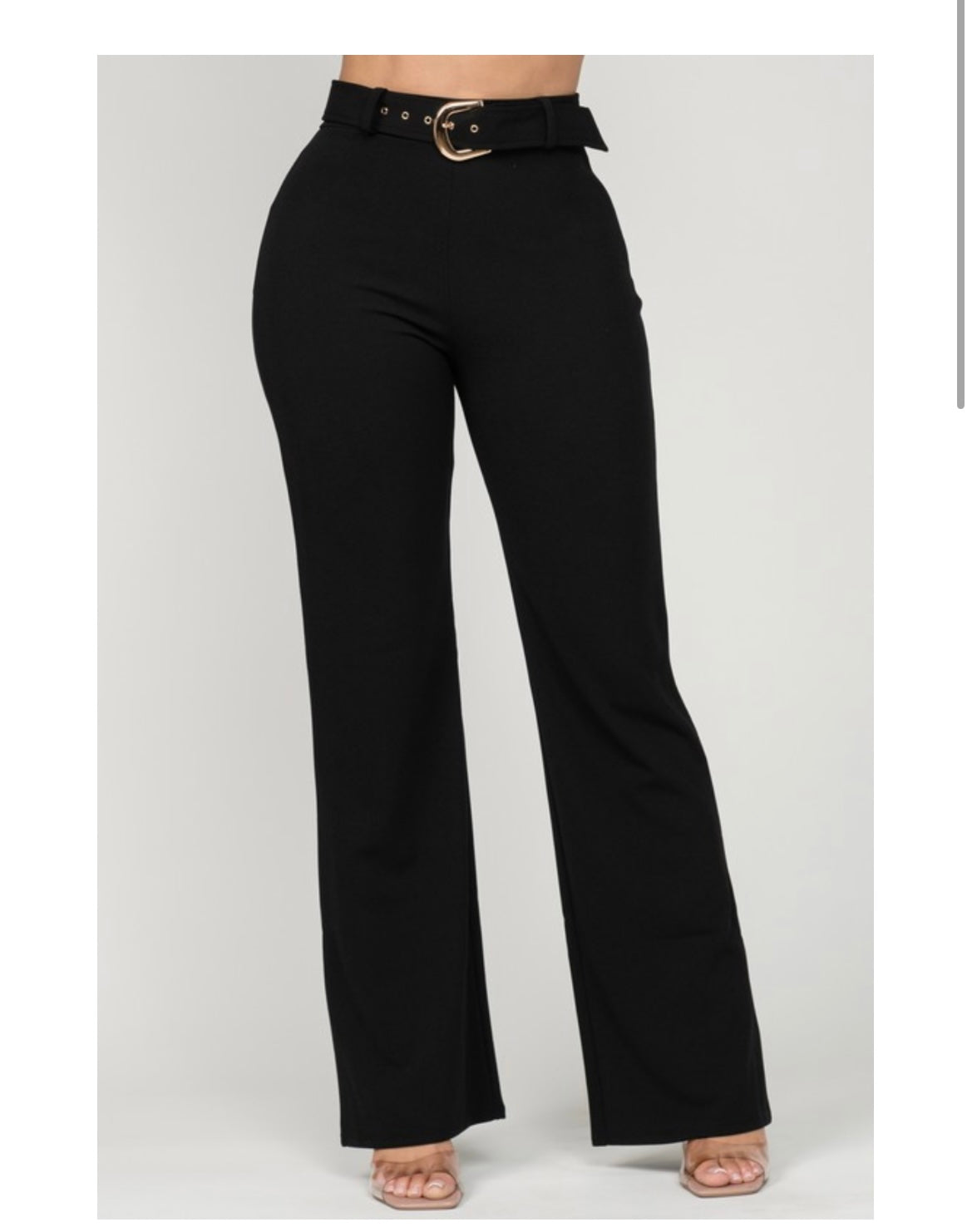 Dressy Flare Trouser-Black